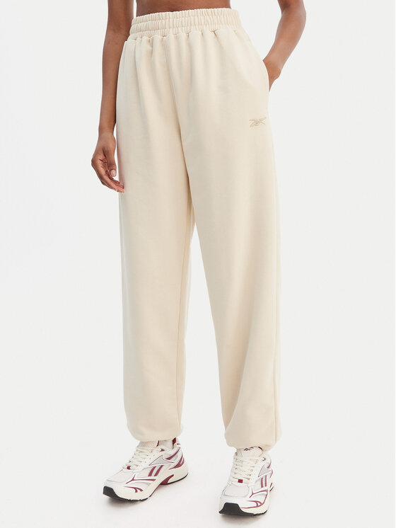 Reebok Reebok Spodnji del trenirke Reebok x Ewa Chodakowska Ada RK25621CCW Bež Relaxed Fit
