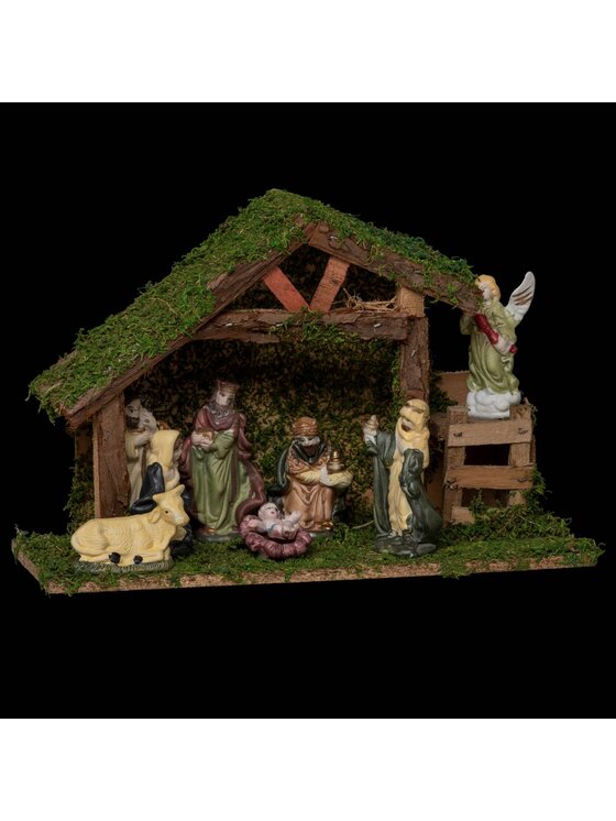 MIAhome MIAhome Figurka szopka NATIVITI SCENE 8 figurek Kolorowy
