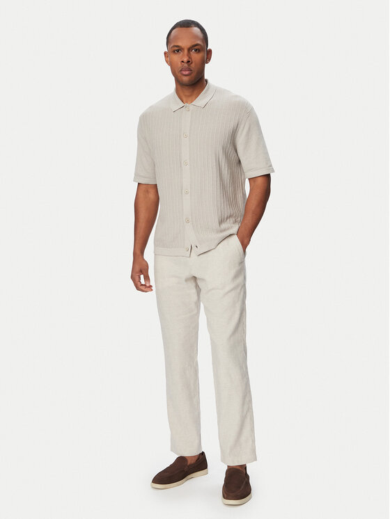 BOSS BOSS Chino nohavice Sanderson-L-3 50559595 Béžová Regular Fit
