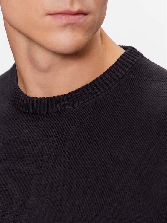 Calvin Klein Jeans Calvin Klein Jeans Sweter Vertical J30J323977 Czarny Regular Fit