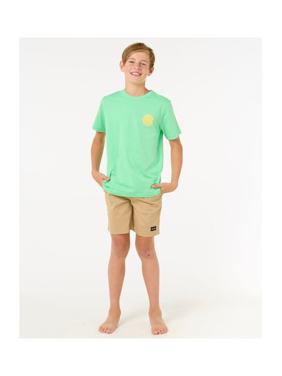 Rip Curl Rip Curl T-Shirt Wetsuit Icon Tee -Kids Zielony Standard Fit