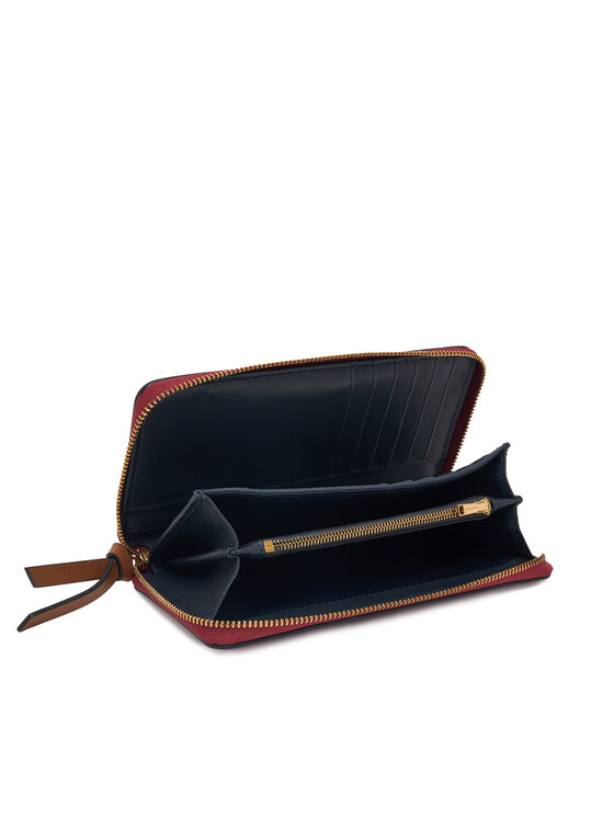 Tommy Hilfiger Tommy Hilfiger Maks Th Leather Lrg Za Wallet AW0AW18941 Sarkans