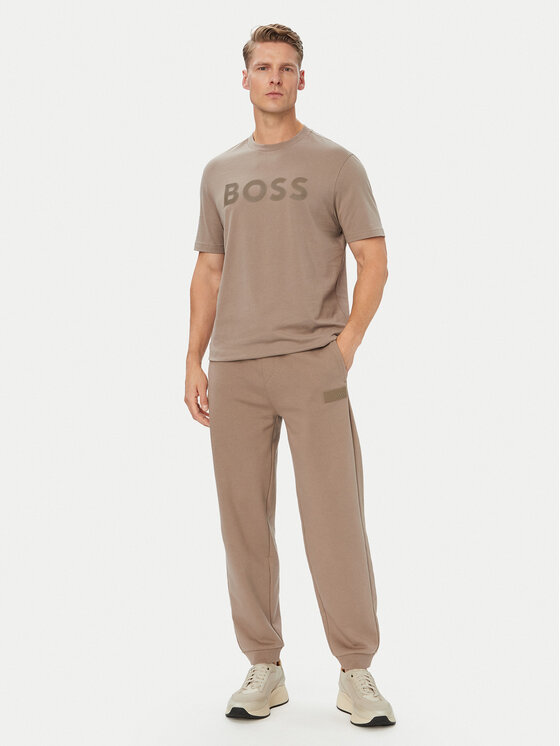 BOSS BOSS Teplákové kalhoty JT_Long 50564096 Tmavě béžová Relaxed Fit
