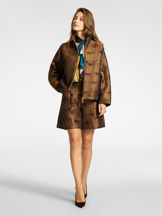 Elena Mirò Elena Mirò Płaszcz zimowy 8053Z000049N001 Brązowy Boxy Fit