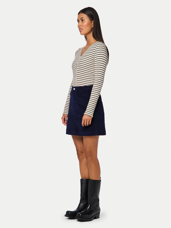 Pieces Pieces Trapezförmiger Rock Rillo 17154207 Dunkelblau Regular Fit