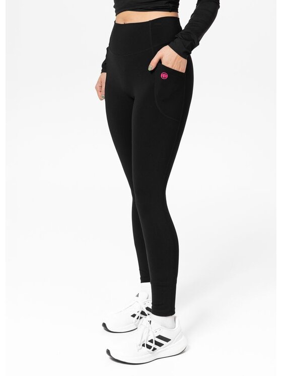 PITBULL PITBULL Legginsy AVENIDA Czarny Regular Fit