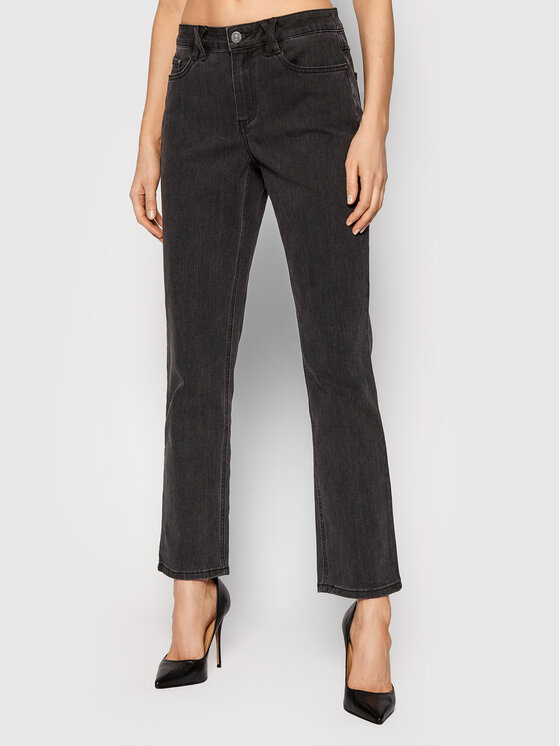 Vila Vila Jeans Janis 14068572 Grau Straight Fit