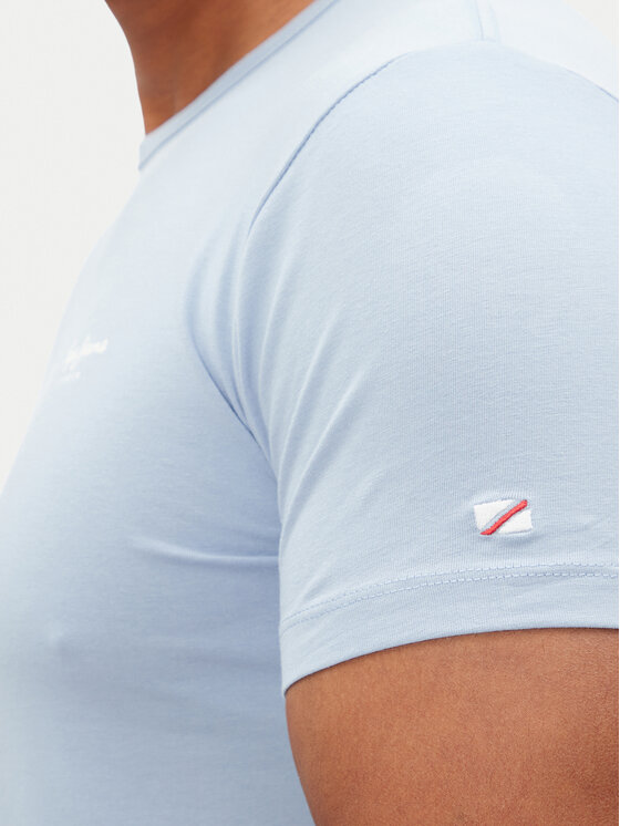 Pepe Jeans Pepe Jeans T-shirt Original Basic PM508212 Svijetloplava Slim Fit