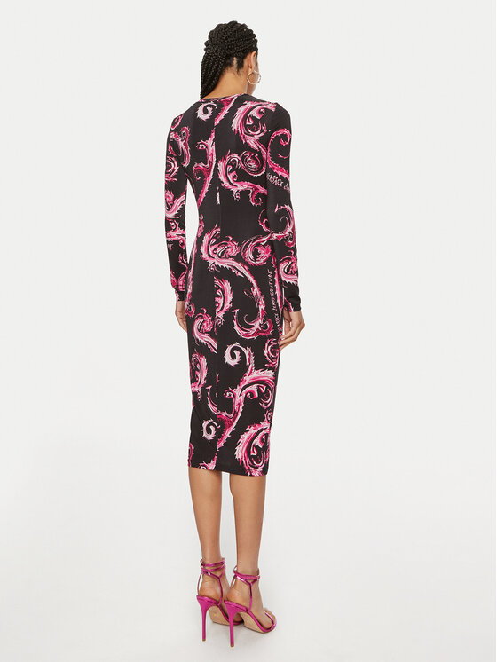 Versace Jeans Couture Versace Jeans Couture Každodenní šaty 77HAO9B0 JS358 Růžová Slim Fit
