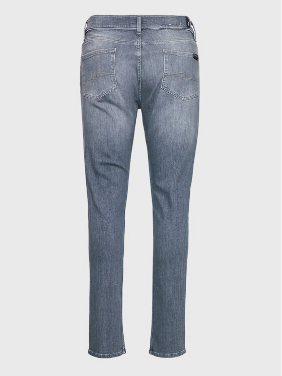 7 For All Mankind 7 For All Mankind Jeansy Slimmy Tepered JSMXC110TS Szary Slim Tapered Fit
