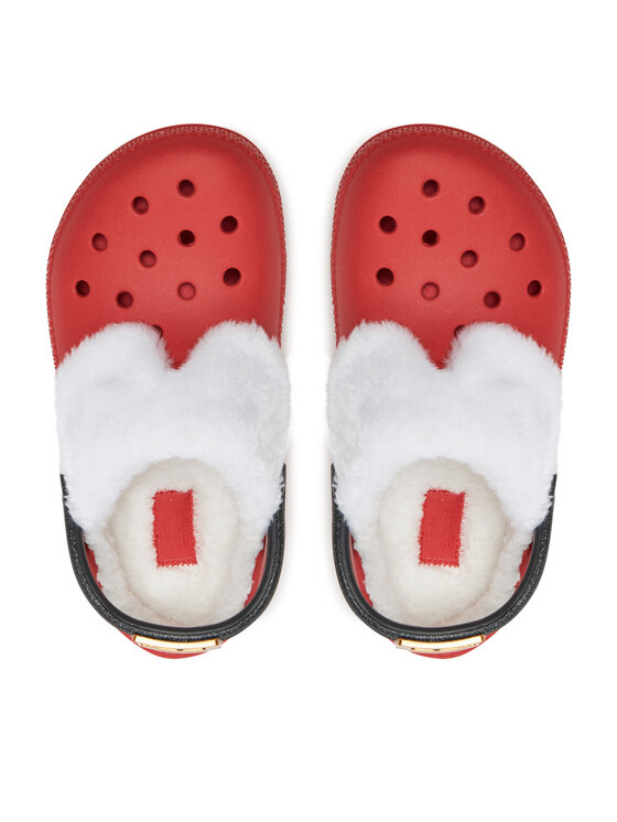 Crocs Crocs Papucs Classic Lined Santa Clog 210933 Piros