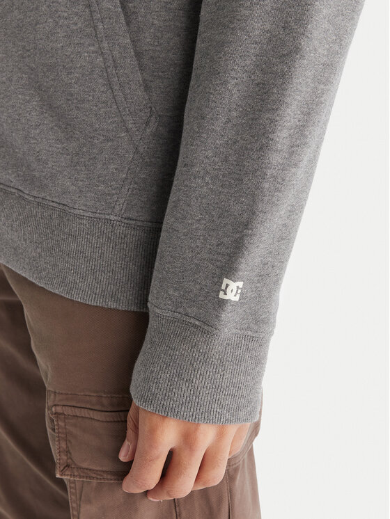 DC Shoes DC Shoes Pulóver Baseline ADYFT03389 Szürke Regular Fit