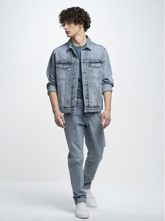 BIG STAR BIG STAR Jeansy HARPER_211_190 Niebieski Tapered Fit