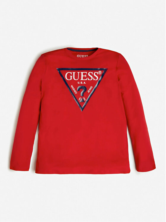 Guess Blúzka L84I29 K8HM0 Červená Regular Fit