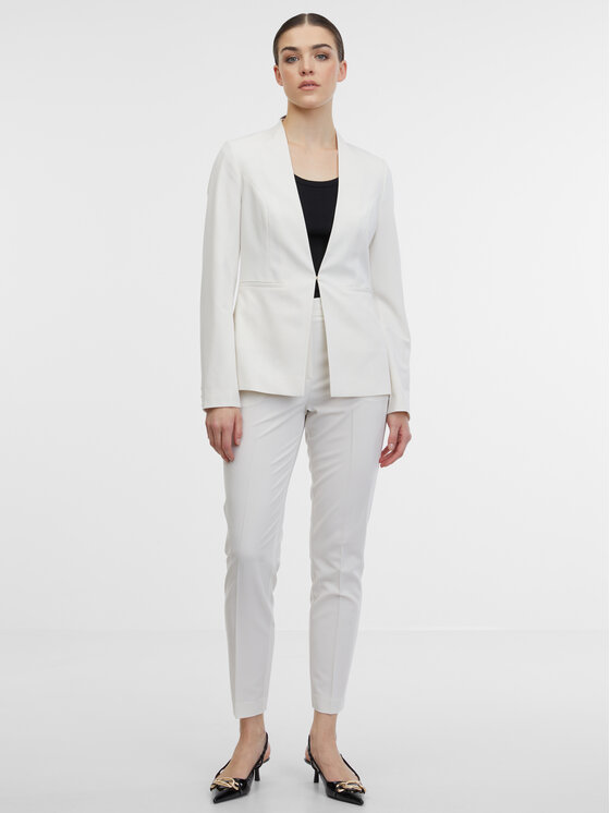 Orsay Orsay Marynarka 1000136044000__36 Biały A-Line Fit