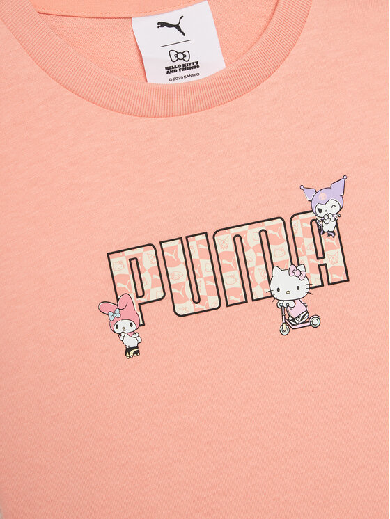 Puma Puma T-Shirt PUMA X Hello Kitty And Friends 630062 Koralowy Regular Fit