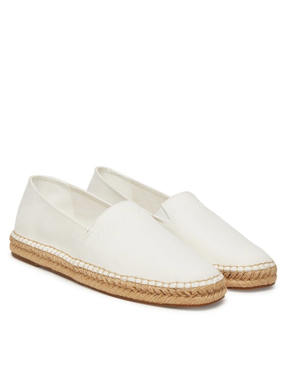 Calvin Klein Calvin Klein Еспадрильї Espadrille Cv Logo HM0HM01808 Білий