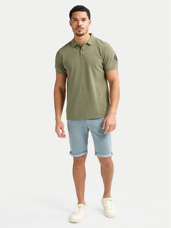 Petrol Industries Petrol Industries Džínsové šortky M-ROS-SHO005 Modrá Slim Fit