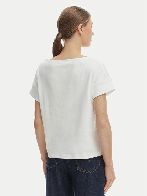 Tommy Hilfiger Tommy Hilfiger T-Shirt WW0WW49723 Εκρού Loose Fit