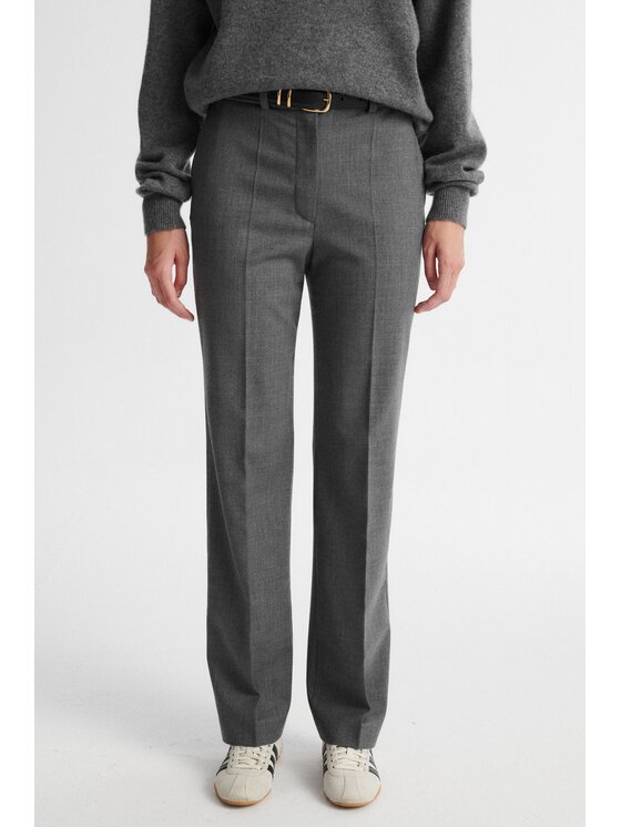 MARI PRETI MARI PRETI Spodnie materiałowe SERENE Szary Slim Fit