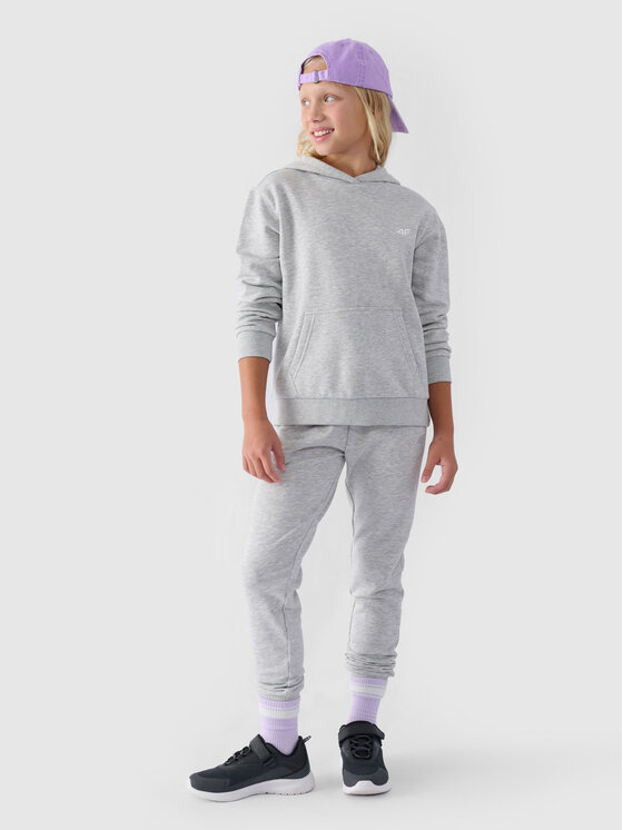 4F 4F Spodnie dresowe NOS Szary jasny Regular Fit