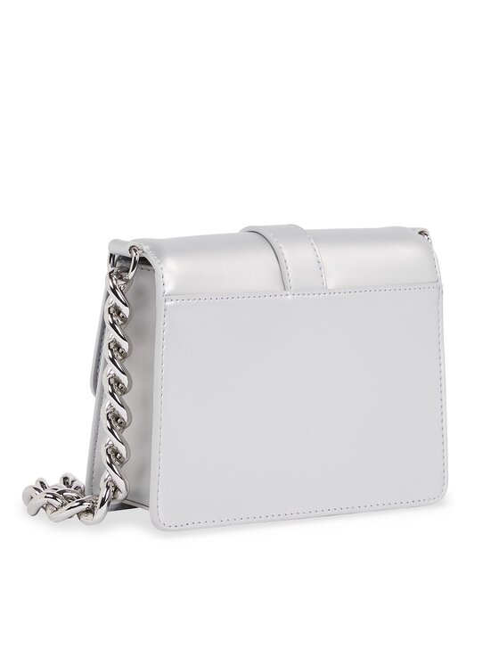 Tommy Jeans Tommy Jeans Handtasche Tjw Item Crossover Metallic AW0AW14971 Silberfarben