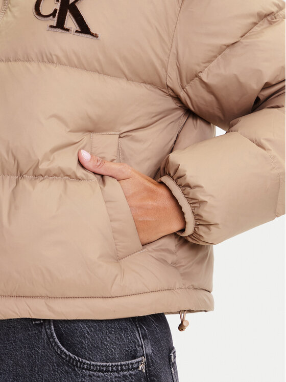 Calvin Klein Jeans Calvin Klein Jeans Puhovka Graphic Logo LV047D503G Bež Regular Fit