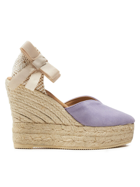 Manebi Espadrilky Hamptons Heart-Shaped Wedge Espadrilles W 1.3 WH Fialová