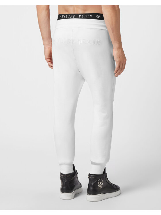 PHILIPP PLEIN PHILIPP PLEIN Jogger nohavice 5707 Biela Jogger Fit