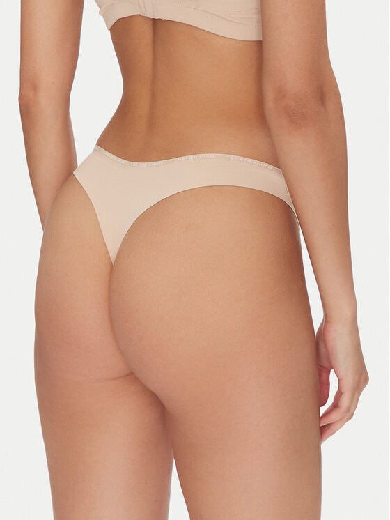 Tommy Hilfiger Tommy Hilfiger Kalhotky string UW0UW05214 Béžová