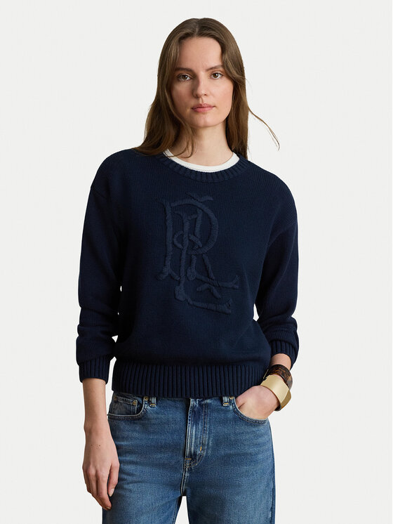 LAUREN RALPH LAUREN LAUREN RALPH LAUREN Sveter 200979653004 Tmavomodrá Regular Fit