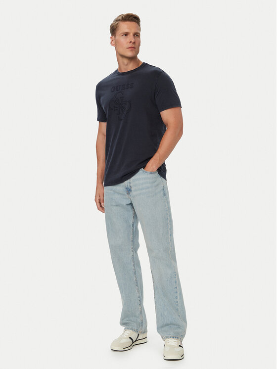 Guess Guess T-shirt M6YI54 K4610 Blu scuro Regular Fit