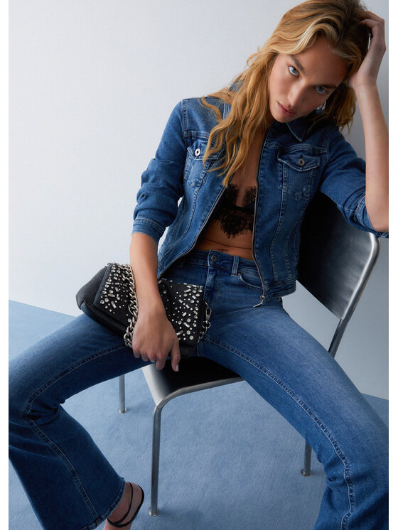 Liu Jo Liu Jo Giacca di jeans UA6176DS05778998 Celeste Regular Fit