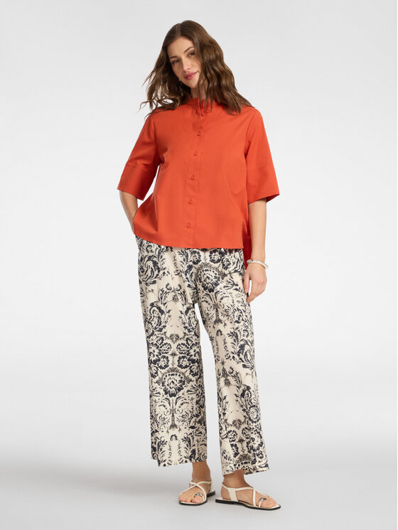 Elena Mirò Elena Mirò Camicia 5011P000319N027 Arancione Boxy Fit