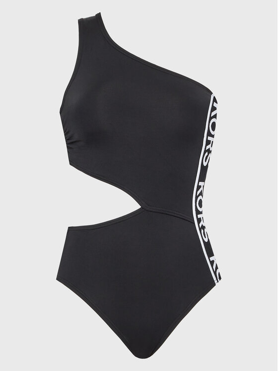 MICHAEL Michael Kors MICHAEL Michael Kors Μαγιό Logo Cut Out MM2M483 Μαύρο