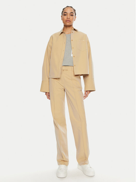 2NDDAY 2NDDAY Преходно яке Claras 2245130229 Бежов Oversize