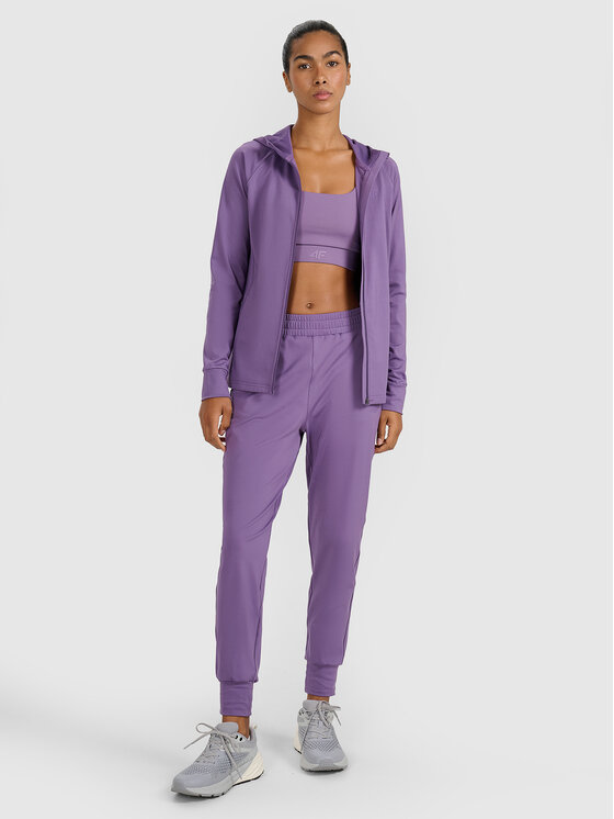 4F 4F Spodnie dresowe MULTI ACTIVE Różowy ciemny Regular Fit