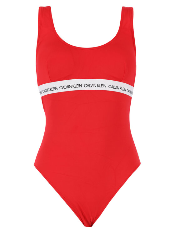 maillot calvin klein rouge