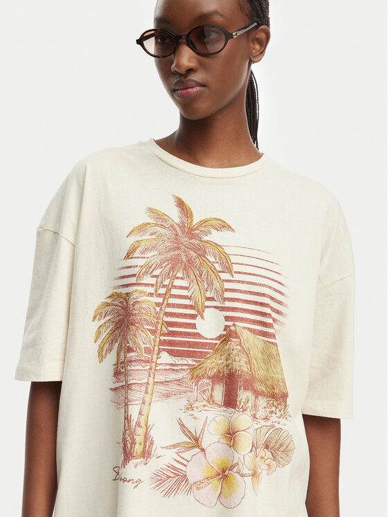 Billabong Billabong Футболка Will Find Me Here EBJZT00582 Світло-бежевий Loose Fit