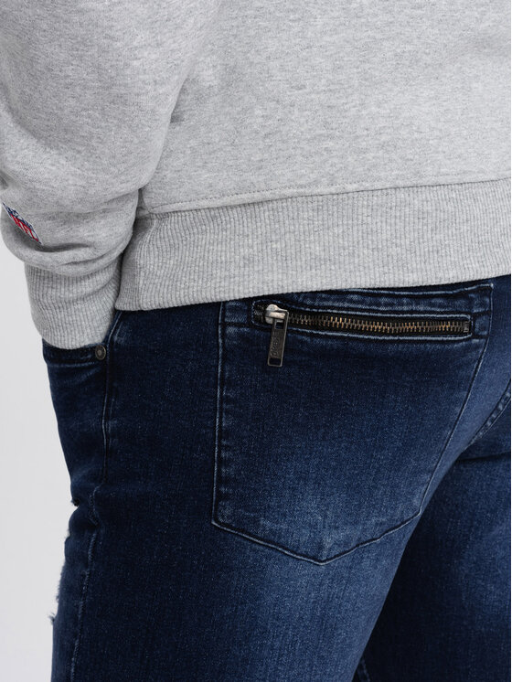 Ombre Ombre Jeansy OM-PADJ-0153 Modrá Fitting Fit