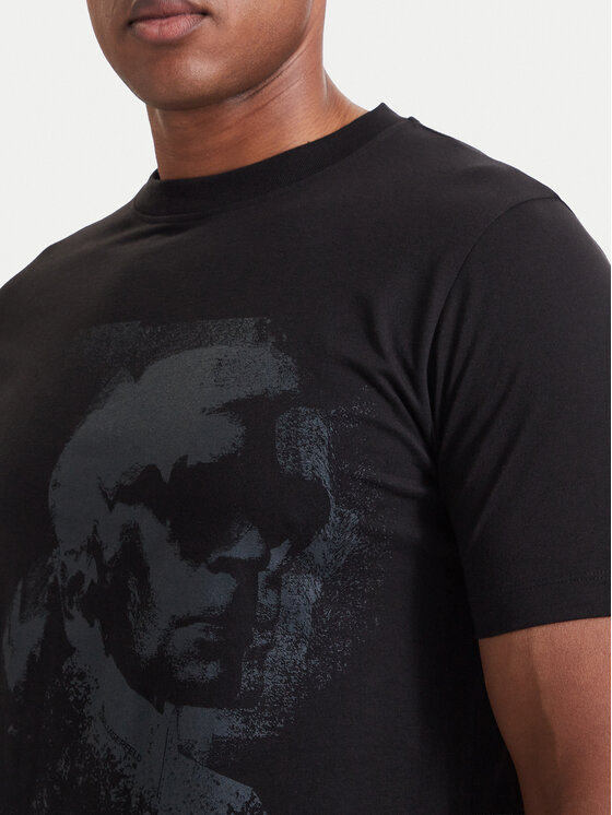 KARL LAGERFELD KARL LAGERFELD Tricou 755063 564242 Negru Regular Fit