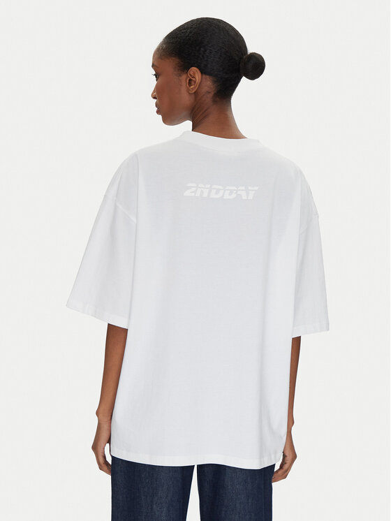 2NDDAY 2NDDAY T-Shirt Arale 2252245310 Biały Loose Fit