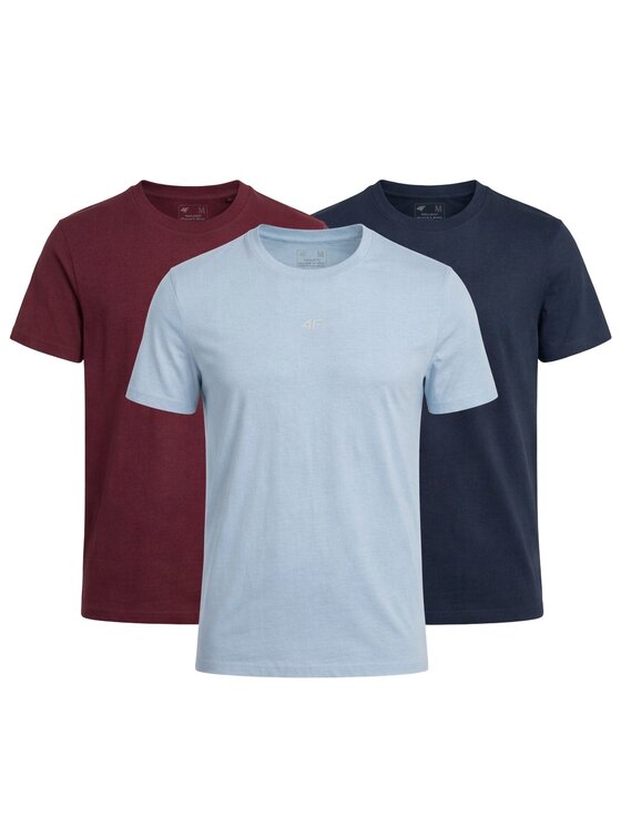 4F 4F T-Shirt Z-TTSHM3947-3-A Biały Regular Fit