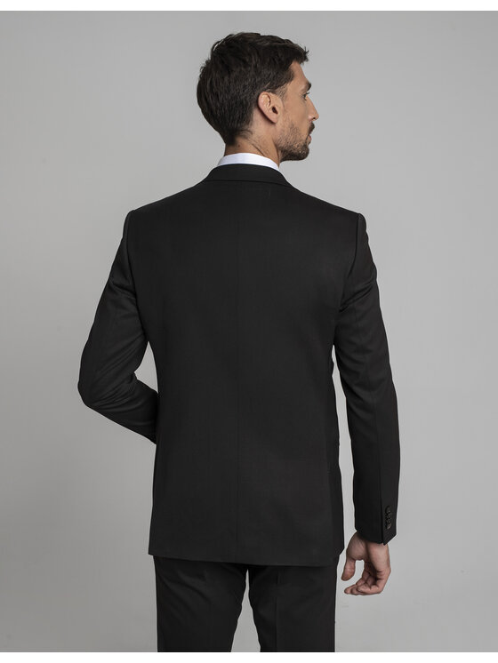 Borgio Borgio Marynarka gualdo_01_br Brązowy Slim Fit
