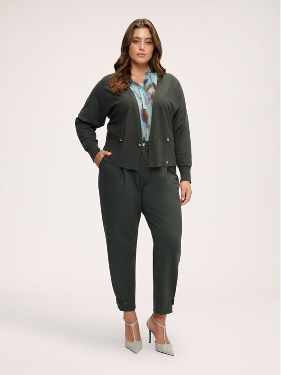 Fiorella Rubino Fiorella Rubino Kardigan M333L008616N035 Zielony Regular Fit