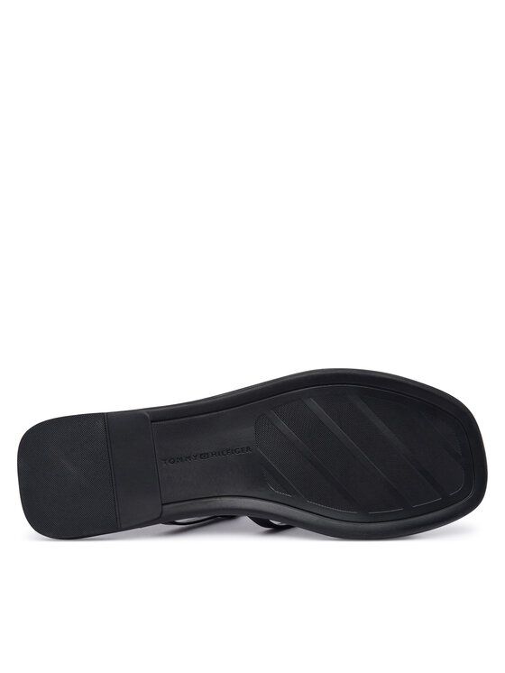 Tommy Hilfiger Tommy Hilfiger Sandali Flat Strappy FW0FW09220 Nero
