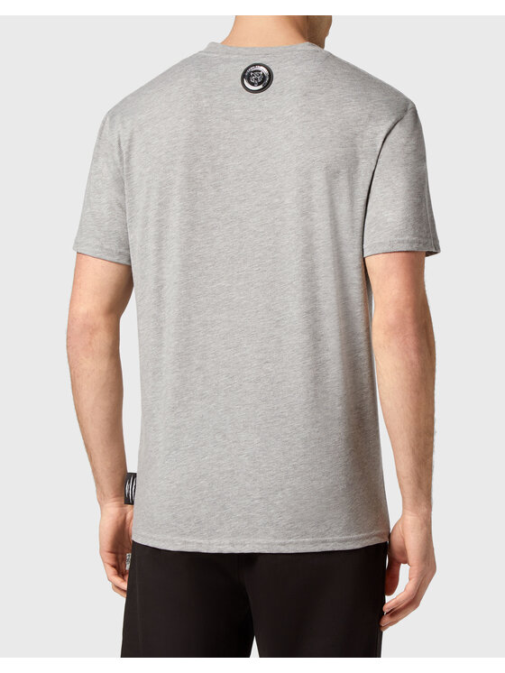 Plein Sport Plein Sport T-Shirt 1293 Szary Regular Fit