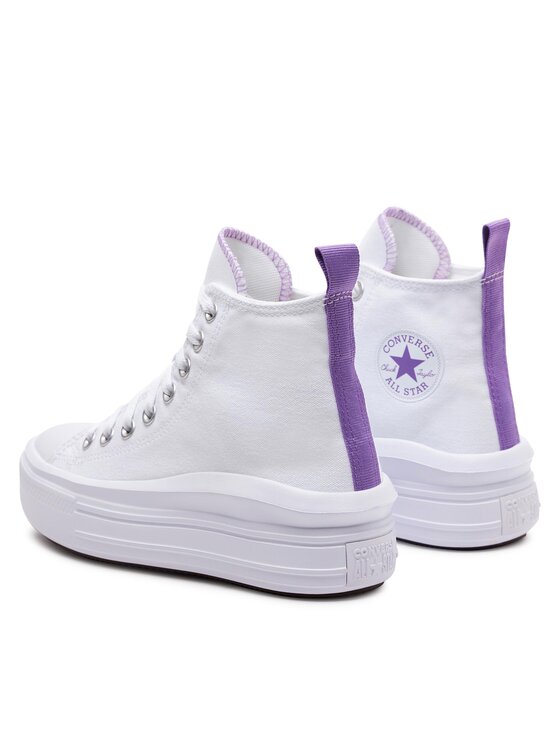 Converse Converse Plátenky Chuck Taylor All Star Move Platform A03667C Biela