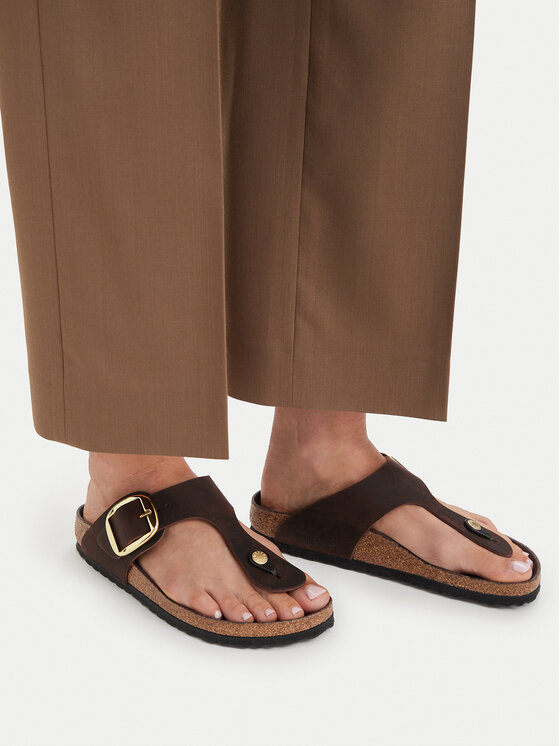 Birkenstock Birkenstock Žabky Gizeh Big Buckle 1033002 Tmavě hnědá