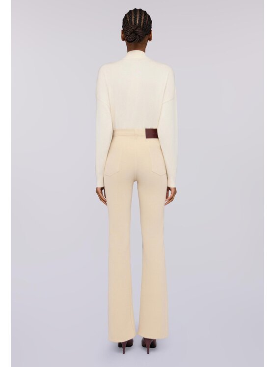 Trussardi Trussardi Pantaloni di tessuto P7009100284N002 Beige Over Fit